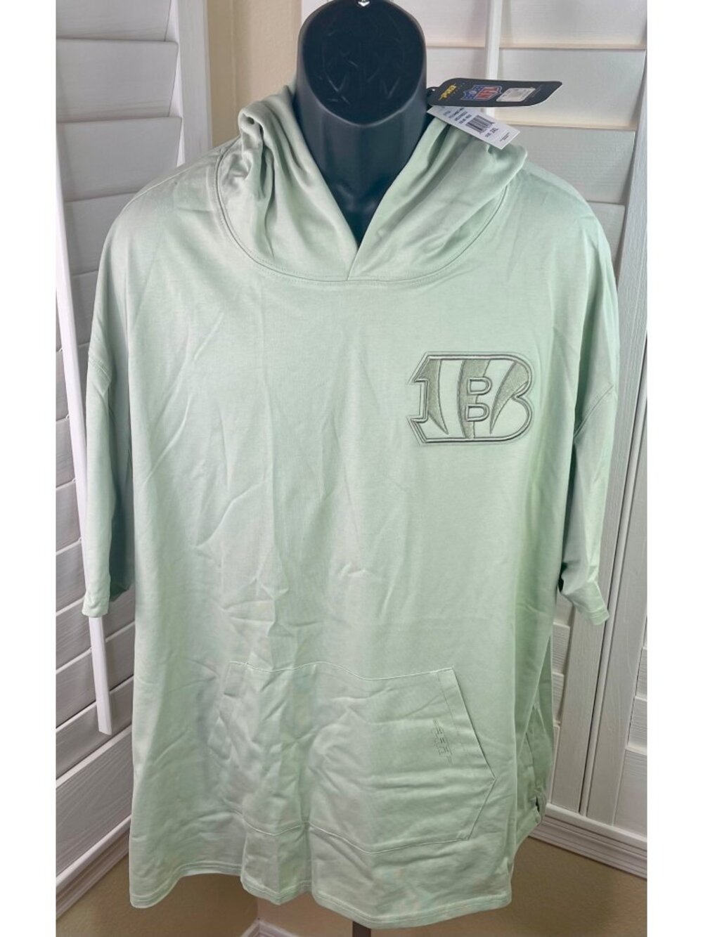 Pro Standard NFL Cincinnati Bengals Moss Green Hooded SS Hoodie, Men’s 3XL - NWT